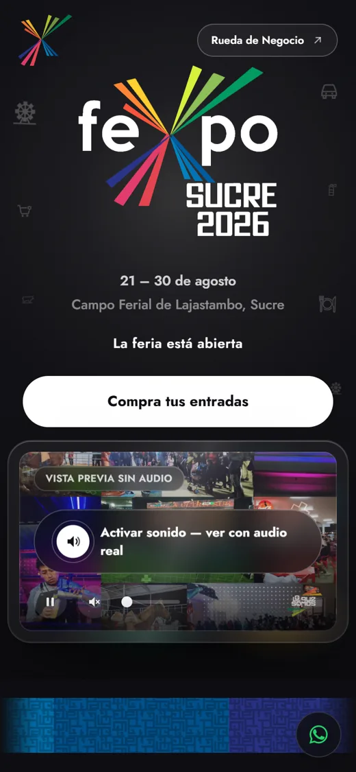 Captura real móvil de fexpo-easyticket.vercel.app